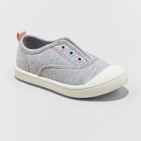 Cat & Jack Toddler Rory Rainbow Print Slip-On Apparel Sneakers Gray 12