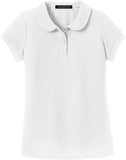 ZUZIFY Girls Soft Touch Peter Pan Collar Polo Shirt