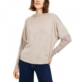 Gypsies And Moondust Women's Junior Fit Cozy Funnel Neck Top