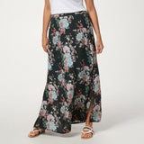 Tolani Collection Petite Floral Pull-On Woven Maxi Skirt
