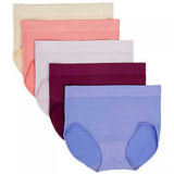 Carole Hochman Women's 5 Pack Seamless Brief Panties