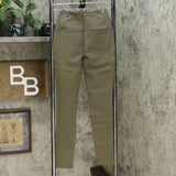 MarlaWynne Women's Ponte Stretch Knit Solutions Leggings Olive Gray XS