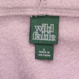 Wild Fable Women's Hooded Sweatshirt Hoodie Cropped Purple Large