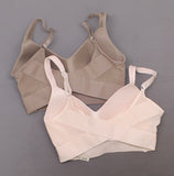 Rhonda Shear 2 Pack Mesh Back Detail Molded Cup Bras Mocha / Pink Small