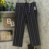 Charter Club Women's Short Denim Pinstriped Trousers