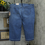 NYDJ Plus Size Wide Leg Capri Jeans With Released Hem