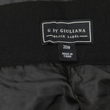 G BY GIULIANA Womens Plus Size Black Label Faux Leather Ruffle Skirt