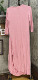 Soft & Cozy Loungewear Women's Cool Luxe Knit 3/4-Sleeve Draped Dress