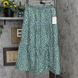 Universal Thread Women's Floral Print Mid-Rise Tiered Skirt 566128