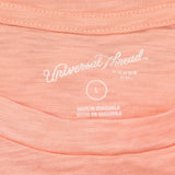 Universal Thread Womens Burnout Sleeveless T-Shirt Dress Bright Pinkish Orange L