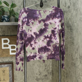 Ultra Flirt Women's Junior Fit Tie Dye Thermal Top