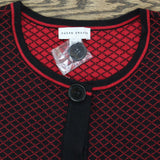 Susan Graver Women's Jacquard Cardigan Sweater With Pockets