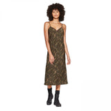 Wild Fable Women's Camo Print Sleeveless V-Neck Midi Slip Dress