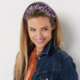 LOGO by Lori Goldstein Cheetah Knot Headband Purple