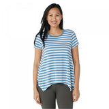 NWT Cuddl Duds Women's Softwear Stretch Hankerchief Hem T-Shirt. A373484 Large