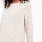 Hippie Rose Women's Junior Fit Textured High Low Sweater