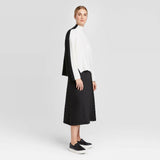 Prologue Women's Rib Knit Mock Turtleneck Pullover Sweater