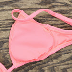 Xhilaration Women's Triangle Bralette Bikini Top