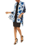 Calvin Klein Women's Colorblock Floral Chiffon Scarf