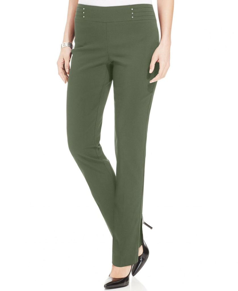 JM Collection Women's Studded Pull On Tummy Control Pants – Biggybargains