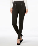 INC International Concepts Shaping Zippered Menswear-Print Leggings Grey XL