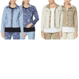 DG2 by Diane Gilman Women's Plus Size Reversible Twill Denim Jacket