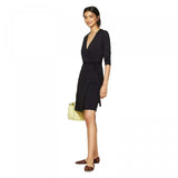 A New Day Women's Slim Fit 3/4 Sleeve V-Neck Knit Wrap Dress