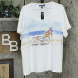 NWT Karen Scott Plus Size Embellished Bicycle Knit Top. 100089328WN Plus 2X