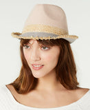 Steve Madden Women's Colorblocked Short Brim Fedora Hat
