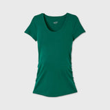 Isabel Maternity by Ingrid & Isabel  Scoop Neck Side Shirred Maternity T-Shirt