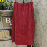 LaBellum by Hillary Scott Women's Plus Size Snap Front Midi Skirt