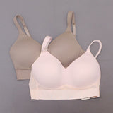 Rhonda Shear 2 Pack Molded Cup Bras With Mesh Back Detail Mocha/ Pink Large