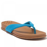 Susina Women's Ariele Thong Flip Flop Flat Sandal Blue Cielo 8