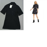 Who What Wear Womens Flirty Rayon Mini Dress with O-Ring Zip
