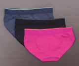 Puma Women's 3 Pack Sports Stretch Bikinis Assorted Small