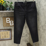 DG2 by Diane Gilman Virtual Stretch Skinny Jeans Black Petite 16W