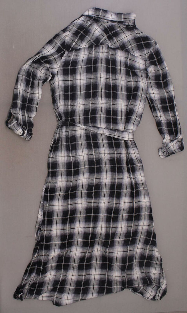 Knox Rose Women's Plaid Long Sleeve Button Front Shirt Dress Biggybargains Knox Rose Women's Plaid Long Sleeve Button Front Shirt Dress Biggybargains