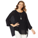 DG2 by Diane Gilman Women's Kimono Layered Top