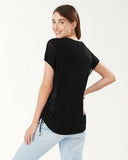 Tommy Bahama Women's Alana Linen Side Tie V-Neck Sweater