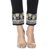 DG2 by Diane Gilman Women's Petite Embroidered Hem Ankle Jeans