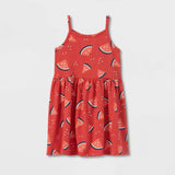 Cat & Jack Toddler Girls' Knit Tank Dress X2W446 Red 5T