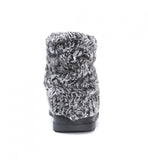Muk Luks Women's Patti Faux Suede Knit Cuffed Winter Ankle Boots