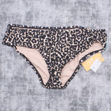 Kona Sol Women's Leopard Medium Coverage Hipster Bikini Bottom