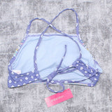 Xhilaration Women's Square Neck High Neck Bikini Top