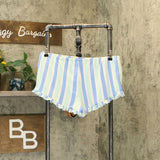 Xhilaration Women's Striped Ruffle Hem Pajama Shorts