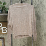 Gypsies And Moondust Women's Junior Fit Cozy Funnel Neck Top