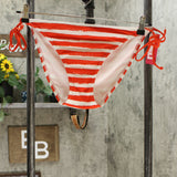 Xhilaration Women's Striped String Bikini Swim Bottom