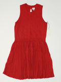 A New Day Women's Textured Sweater Sleeveless Dress Red XL