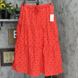 A New Day Women's Tiered Eyelet A-Line Midi Skirt 79318600