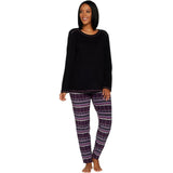 Cuddl Duds Petite Fleecewear Stretch Novelty Pajama Set